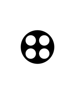 Standard Steel Gobo #77742 - Split 4 - Size E (37.5mm)