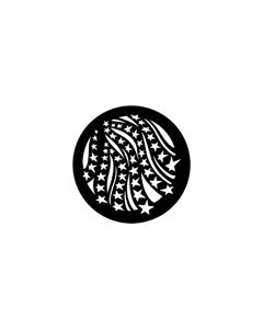 Standard Steel Gobo #77768 - Stars & Stripes 2 - Size E (37.5mm)