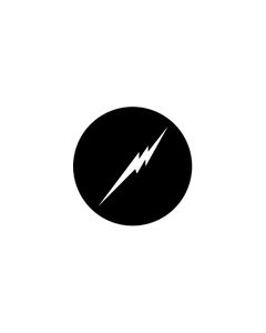 Standard Steel Gobo #77814 - Zap - Size E (37.5mm)