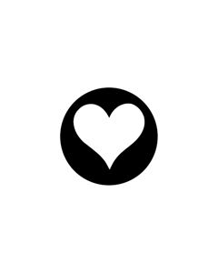 Standard Steel Gobo #77943 - Heart - Size E (37.5mm)
