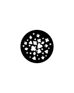 Standard Steel Gobo #78128 - House of Cards - Size E (37.5mm)