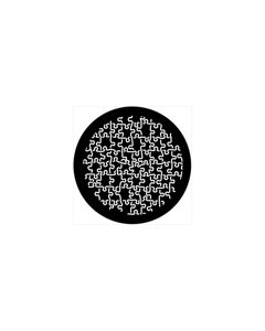 Standard Steel Gobo #78471 - Puzzled Reverse - Size E (37.5mm)