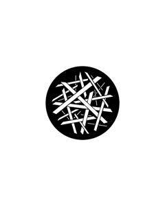 Standard Steel Gobo #79073 - Pick Up Sticks 2 - Size E (37.5mm)