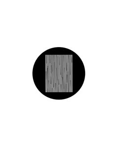 Standard Steel Gobo #77620 - Moire Lines - Size E (37.5mm)