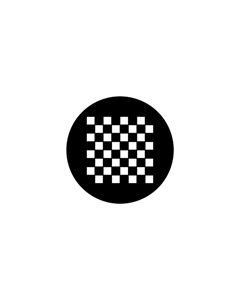 Standard Steel Gobo #78049 - Chessboard - Size E (37.5mm)