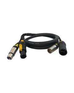 MULPCTM/X5SM-PCTF/X5SFDHD-1.6 Brute Force Hybrid Power and Data Cable - Black