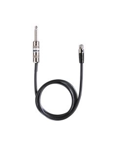 WA302 Instrument Cable for 1/4" Jacks to 4-Pin Mini-Connectors on Bodypack Transmitters - 3.5"