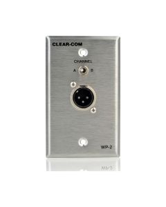 Encore 2-Channel 3-Pin Selectable Intercom Outlet Wall Plate