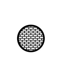 Standard Steel Gobo #77527 - Bricks - Size B (86mm)