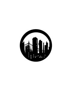 Standard Steel Gobo #77270 - Modern Skyline - Size B (86mm)
