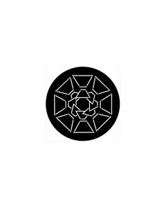 Standard Steel Gobo #74020 - Symmetric 20 - Size B (86mm)