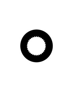Standard Steel Gobo #77256 - Vignette Apperture 2 - Size B (86mm)
