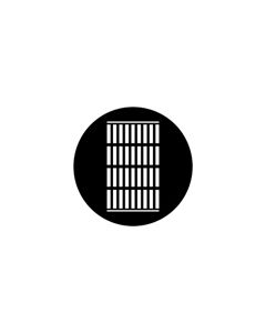 Standard Steel Gobo #77980 - Jail Bars - Size B (86mm)