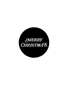 Standard Steel Gobo #77939 - Merry Christmas - Size B (86mm)