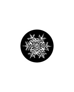 Standard Steel Gobo #77771 - Snowflake - Size B (86mm)