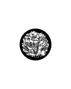 Standard Steel Gobo #79106 - Leafy Branches 1 - Size B (86mm)