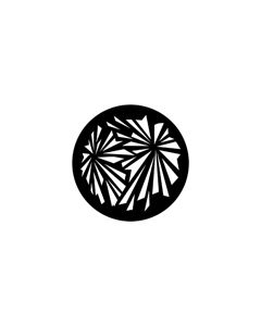 Standard Steel Gobo #71028 - Geometric Explosion - Size B (86mm)