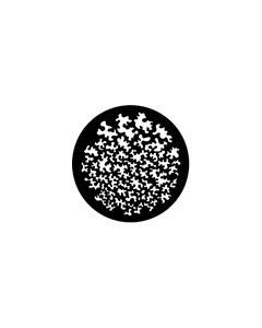 Standard Steel Gobo #77447 - Leaf Breakup (Distorted) - Size B (86mm)