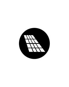 Standard Steel Gobo #77643 - Double Hung Shadow - Size B (86mm)