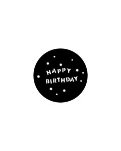 Standard Steel Gobo #77940 - Happy Birthday - Size B (86mm)