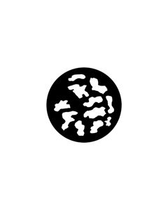 Standard Steel Gobo #77738 - Irregular Breakup - Size B (86mm)