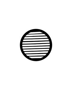 Standard Steel Gobo #77739 - Parallel Breakup - Size B (86mm)
