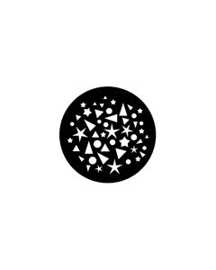 Standard Steel Gobo #77636 - Shapes Breakup 1 - Size B (86mm)