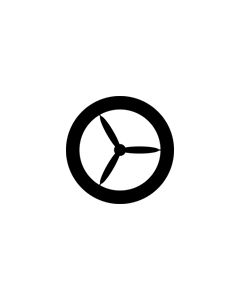 Standard Steel Gobo #78365 - Propeller 3 - Size B (86mm)