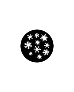 Standard Steel Gobo #71048 - Snowflakes 3 - Size B (86mm)