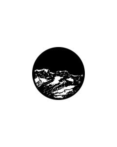 Standard Steel Gobo #76506 - Mountain 4 - Size B (86mm)