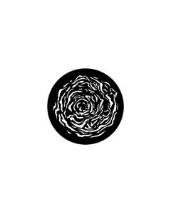 Standard Steel Gobo #78179 - Whirlpool 2 - Size B (86mm)