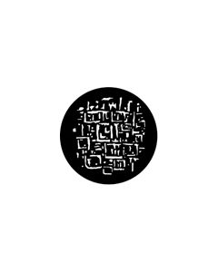 Standard Steel Gobo #77563 - Glass Brick - Size B (86mm)