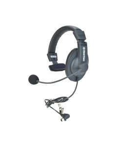 Single-Ear Headset with Noise-Cancelling Electret Microphone and Mini-DIN Connector for DX Series Intercom Systems