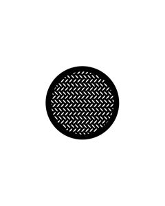 Standard Steel Gobo #78443 - Diamond Grid - Size B (86mm)