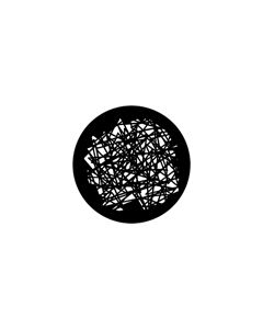Standard Steel Gobo #77912 - Scribble - Size B (86mm)