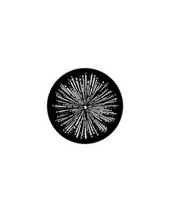 Standard Steel Gobo #77767 - Fireworks 2 - Size B (86mm)