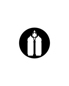 Standard Steel Gobo #77705 - Church Windows - Size B (86mm)