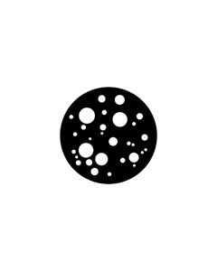 Standard Steel Gobo #79078 - Bubbles Large - Size B (86mm)