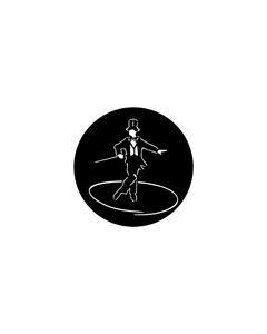Standard Steel Gobo #78111 - Tap Dancing - Size B (86mm)