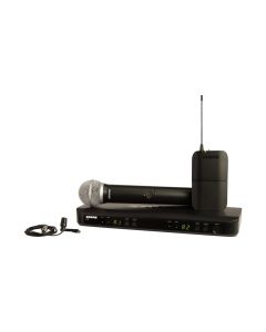 BLX1288/CVL Wireless Combo System with PG58 Handheld, CVL Lavalier, Power Supply - Frequency: H9 (512-542 MHz) 