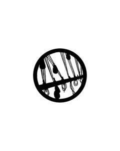 Standard Steel Gobo #77729 - Backstage - Size B (86mm)