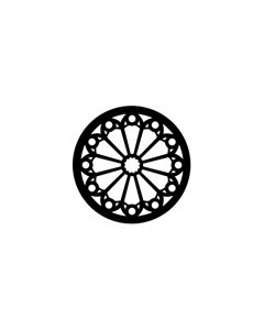 Standard Steel Gobo #77537 - Stained Glass - Size B (86mm)