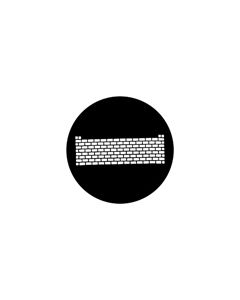Standard Steel Gobo #77719 - Brickwall - Size B (86mm)