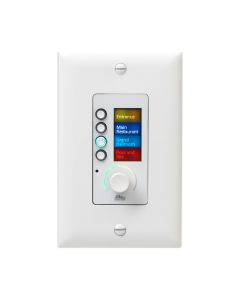 EC-4BV Soundweb London Contrio Ethernet Controller with 4 Buttons and Volume Control (US Decora) - White