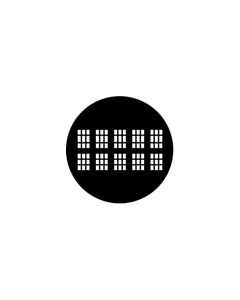 Standard Steel Gobo #77148 - Elizabethan - Size B (86mm)