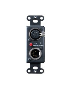 Insert with 1 Male, 1 Female 5-Pin XLR Pass-Through