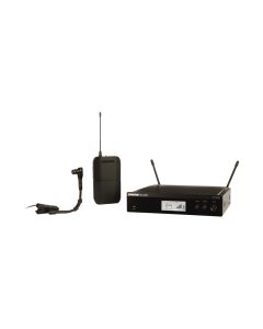 BLX14R/B98 Wireless Rack-Mount Instrument System with Beta 98H/C Clip-on Gooseneck Microphone, Power Supply (Cardioid) - Frequency: H10 (542-572 MHz) 