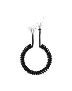 C25C Cable - Coiled (4-Conductor, 2 Shielded) for 414B, 419B, 514B Microphones (6') 