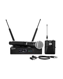 QLXD124/85 Handheld, Lavalier Combo Wireless Microphone System - Frequency: V50 (174-216 MHz)