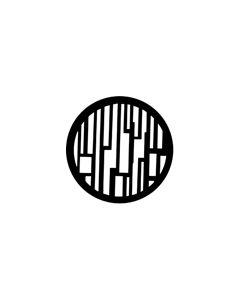 Standard Steel Gobo #77208 - Abstract Skyline - Size B (86mm)